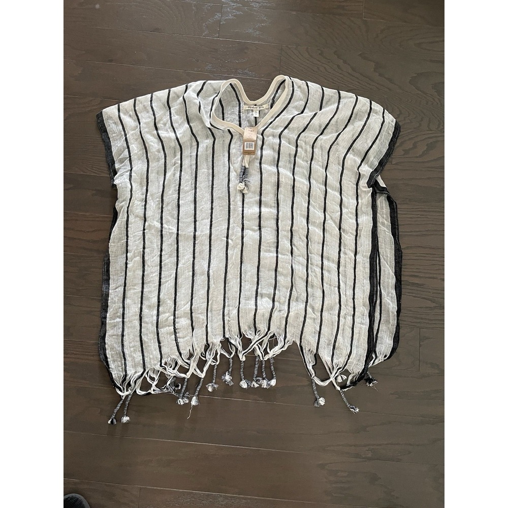 NWT Michael Stars New Heights Cover-Up Dress Black White Striped, One‎ Size